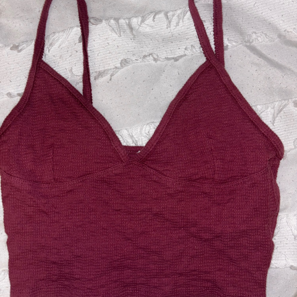 Cotton On Burgundy Knit Top XS